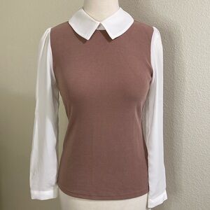 J Studio Cream long sleeve knit sweater